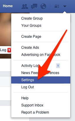 Access Facebook Settings